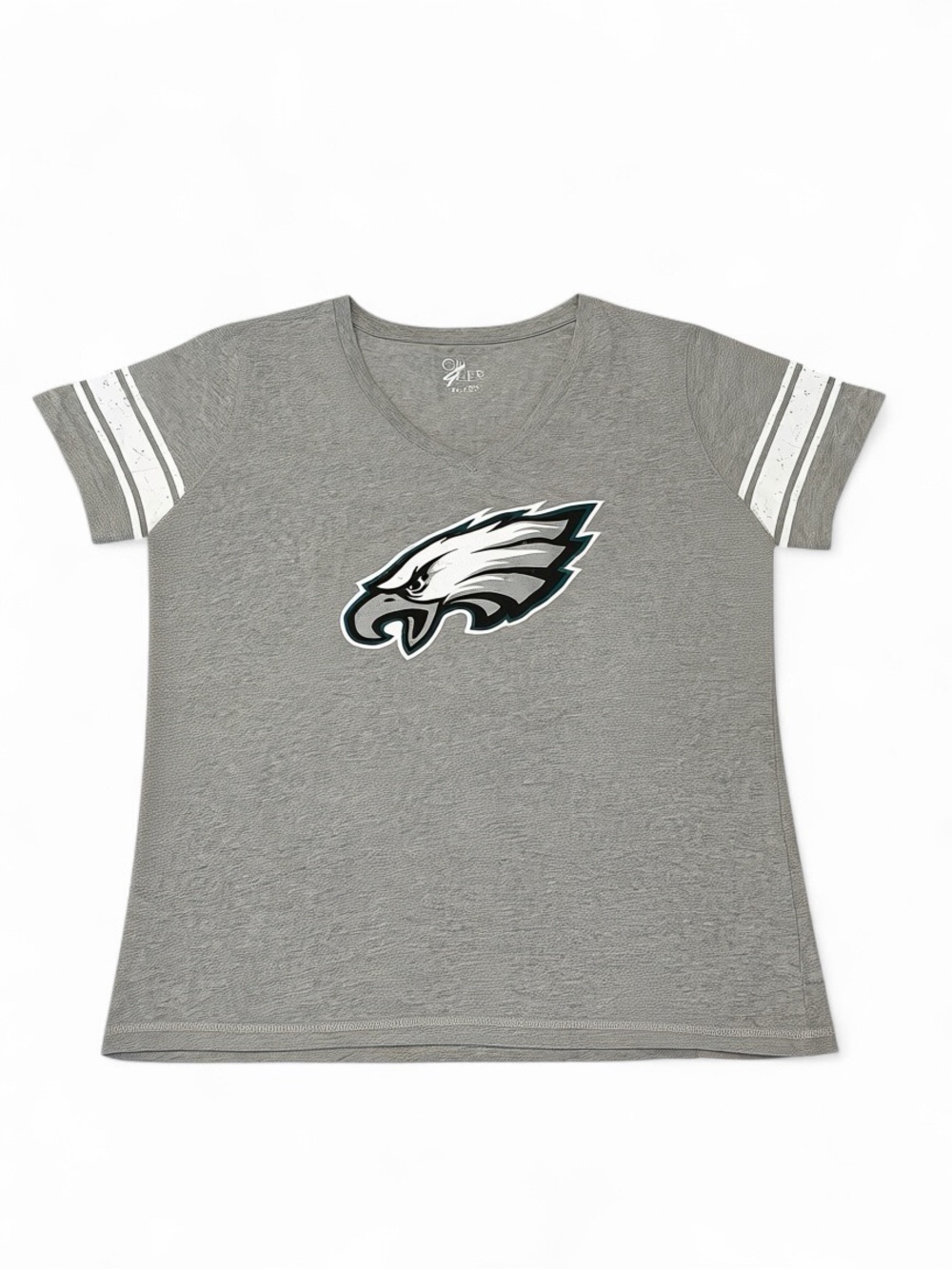 Philadelphia Eagles G-111 4Her NFL Gray Women’s V-neck Shirt X-Large NWOT